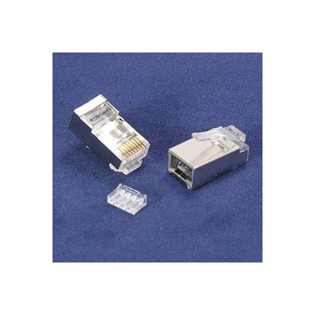 Bestlink Netware RJ45 CAT6 Shielded Plug Stranded 50 Micron w/Inserter, 100pk 101229
